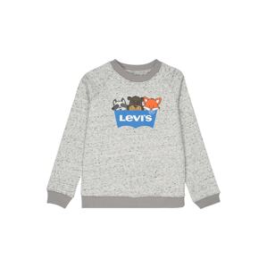 LEVI'S Tréning póló  azúr / sötét barna / szürke melír / narancs