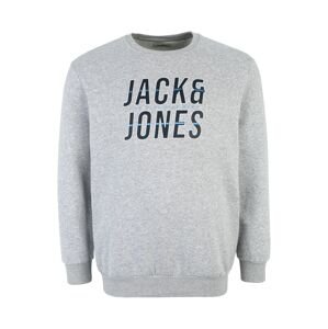 Jack & Jones Plus Tréning póló 'XILO'  világoskék / sötétkék / szürke melír / fehér
