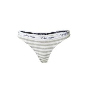 Calvin Klein Underwear String bugyik 'Carousel'  szürke / fekete / fehér
