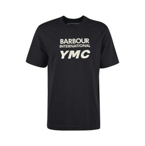 Barbour International Póló 'Horsted'  fekete / fehér