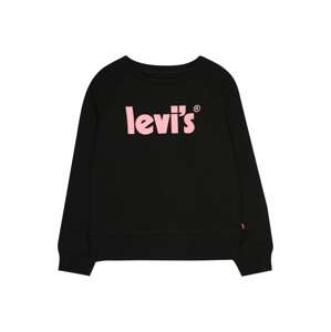LEVI'S Tréning póló  világos-rózsaszín / fekete