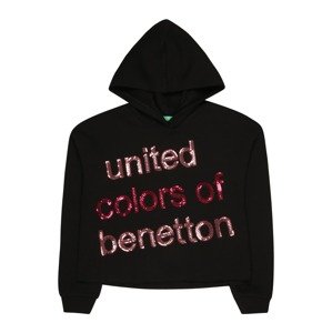 UNITED COLORS OF BENETTON Tréning póló  rózsaszín arany / piros / fekete