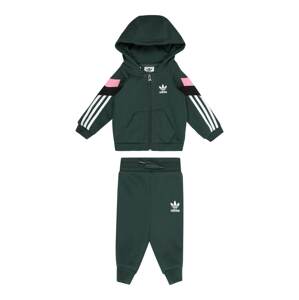 ADIDAS ORIGINALS Jogging ruhák  sötétzöld / világos-rózsaszín / fekete / fehér