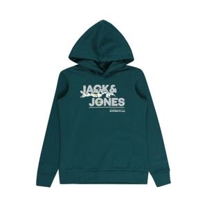 Jack & Jones Junior Tréning póló 'HUNTER'  szürke / smaragd / fehér