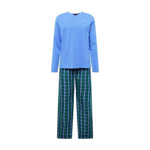 Tommy Hilfiger Underwear Hosszú pizsama  kék / sötétzöld / piros / fehér