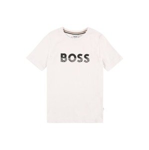 BOSS Kidswear Póló  fekete / természetes fehér