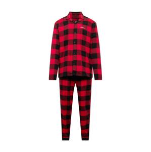 HOLLISTER Hosszú pizsama  világospiros / piros mix / fekete