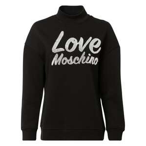 Love Moschino Tréning póló 'FELPA'  fekete / fehér