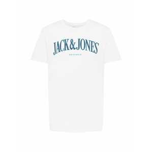 JACK & JONES Póló 'HOOK'  kék / fehér
