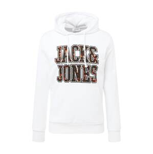JACK & JONES Tréning póló  neonnarancs / fekete / fehér