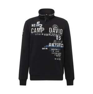 CAMP DAVID Tréning póló  világoskék / fekete / fehér