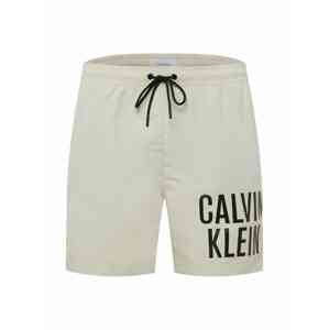 Calvin Klein Swimwear Rövid fürdőnadrágok  greige / fekete