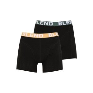 BLEND Boxeralsók  sárga / sötétzöld / fekete / fehér