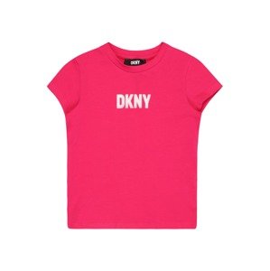 DKNY Póló  neon-rózsaszín / fehér