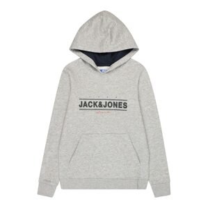 Jack & Jones Junior Tréning póló 'FRIDAY'  világosszürke / lazac / fekete