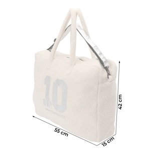 10Days Shopper táska  ekrü / ezüst
