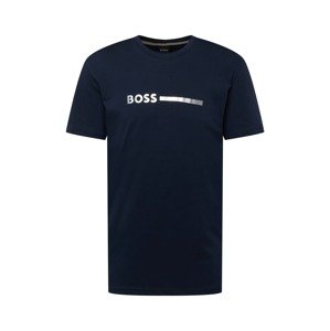 BOSS Black Póló 'Special'  tengerészkék / ezüst