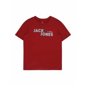 Jack & Jones Junior Póló 'FRIDAY'  kék / sötétszürke / bordó / fehér