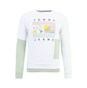Tommy Jeans Tréning póló  sárga / pasztellzöld / fekete / fehér