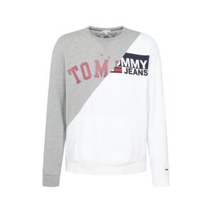 Tommy Jeans Tréning póló  sötétkék / szürke melír / piros / fehér