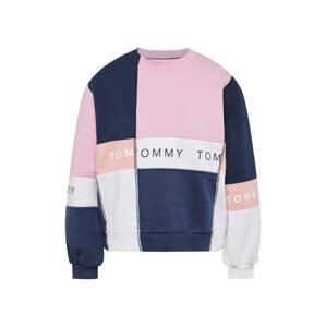 Tommy Jeans Tréning póló  tengerészkék / lazac / rózsaszín / fehér
