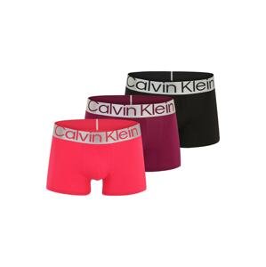 Calvin Klein Underwear Boxeralsók  szürke / málna / neon-rózsaszín / fekete