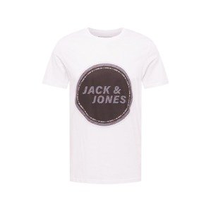 JACK & JONES Póló 'FRIDAY'  kék / sötét barna / piros / fehér