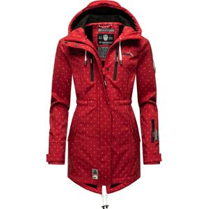 MARIKOO Funkcionális kabátok 'Zimtzicke'  rubinvörös / fekete / fehér