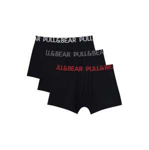 Pull&Bear Boxeralsók  szürke / piros / fekete