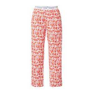 Calvin Klein Underwear Pizsama nadrágok  korál / fehér