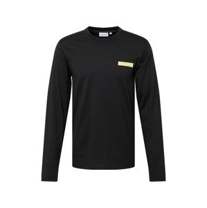 Calvin Klein Póló  pasztellsárga / fekete