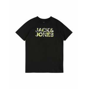 Jack & Jones Junior Póló 'JOBBE'  szürke / kiwi / fekete