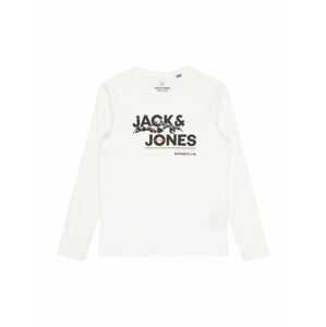 Jack & Jones Junior Póló 'HUNTER'  szürke / narancs / fekete / fehér