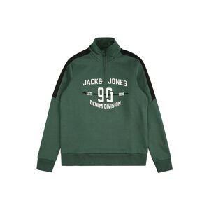 Jack & Jones Junior Tréning póló 'DIVISION'  sötétzöld / fekete / fehér