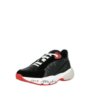 Love Moschino Rövid szárú sportcipők  ezüstszürke / piros / fekete