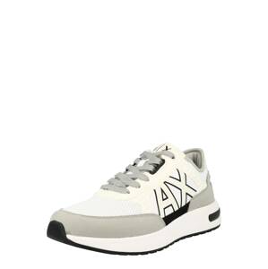 ARMANI EXCHANGE Rövid szárú edzőcipők  krém / világosszürke / fekete / fehér