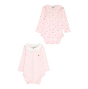 BOSS Kidswear Kezeslábas  rózsaszín / világos-rózsaszín / piros