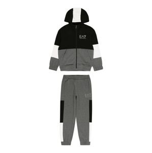 EA7 Emporio Armani Jogging ruhák  sötétszürke / fekete / fehér