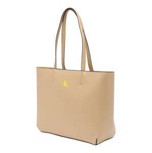 Calvin Klein Jeans Shopper táska  bézs / sárga