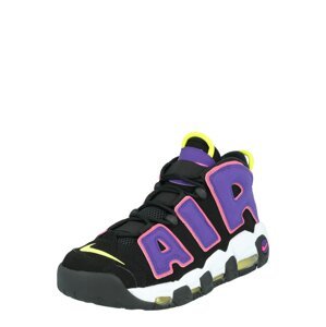 Nike Sportswear Magas szárú edzőcipők 'AIR MORE UPTEMPO '96'  neonsárga / sötétlila / rózsaszín / fekete