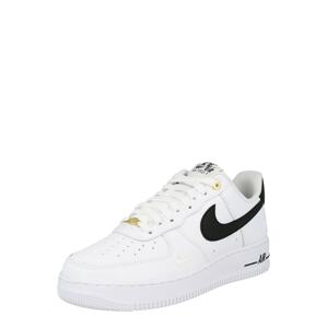 Nike Sportswear Rövid szárú sportcipők 'Air Force 1'  fekete / fehér