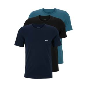 BOSS Black Trikó és alsó póló 'TShirtRN 3P Classic'  kék / tengerészkék / fekete / fehér