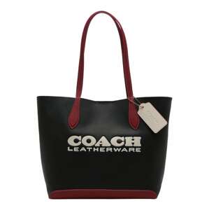 COACH Shopper táska  borvörös / fekete / természetes fehér