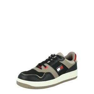 Tommy Jeans Rövid szárú sportcipők  taupe / piros / fekete