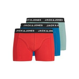 JACK & JONES Boxeralsók 'NICO'  tengerészkék / világoszöld / sötétvörös