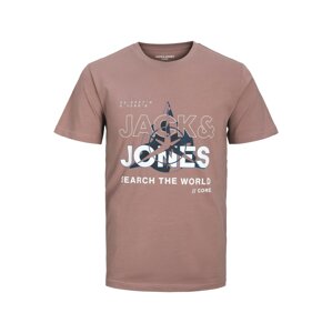 JACK & JONES Póló 'Hunt'  tengerészkék / mályva / fekete / fehér