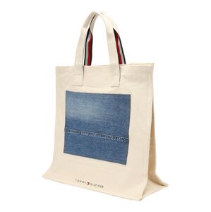 Tommy Jeans Shopper táska  krém / kék farmer / piros