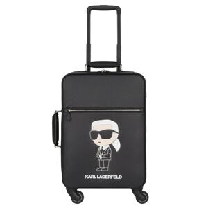 Karl Lagerfeld Gurulós bőröndök 'Ikonik 2.0'  testszínű / fekete / fehér