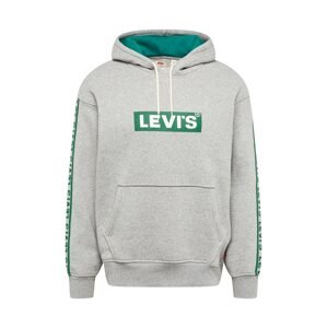 LEVI'S Tréning póló  szürke / zöld / fehér