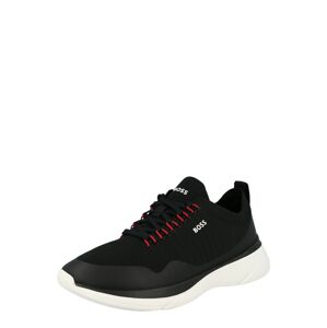 BOSS Black Rövid szárú sportcipők 'Dean'  rikító piros / fekete / fehér
